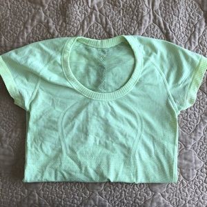 Highlighter Yellow Lululemon shirt
